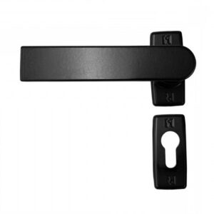 Πόμολο ελατηρίου Domus 6170m μεταλλικές ροζέτες μαύρο Skyline