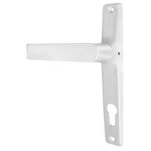 Πόμολο ελατηρίου Domus 6174l με πλάκα άσπρο Skyline