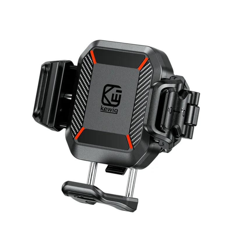 Kewig M33C Περιστρεφόμενη 360° Αντικραδασμική Βάση Κινητού για Μηχανή/Ποδήλατο με Quick Release - Image 2