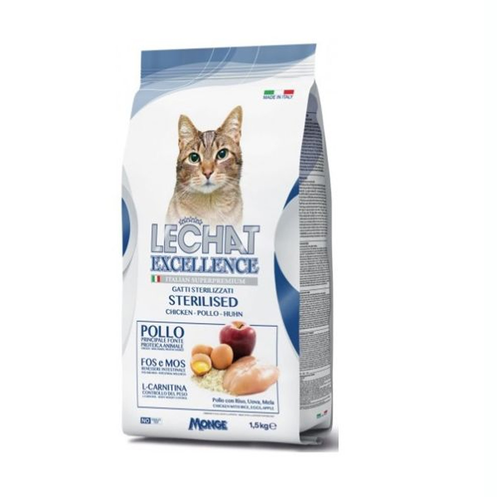 Lechat Excellence Ξηρά Τροφή Γάτας Κοτόπουλο 1.5kg