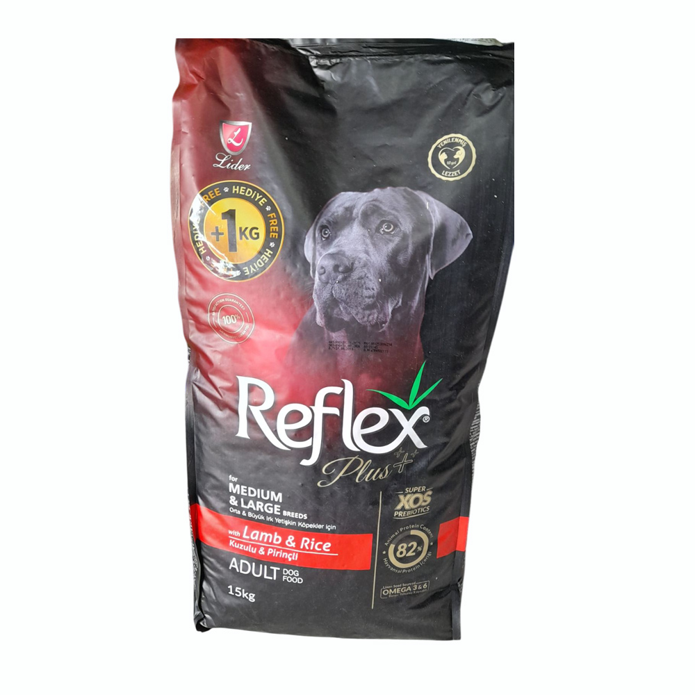 Reflex Plus Adult Light & Sterilised Ξηρά Τροφή Σκύλων Αρνί και Ρύζι 15kg
