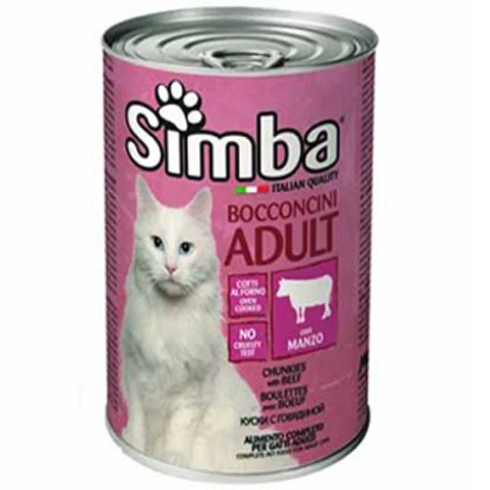 Simba Κονσέρβα Τροφή Γάτας Μοσχάρι 415gr