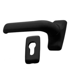 Πόμολο ελατηρίου Domus 6110m μεταλλικές ροζέτες μαύρο