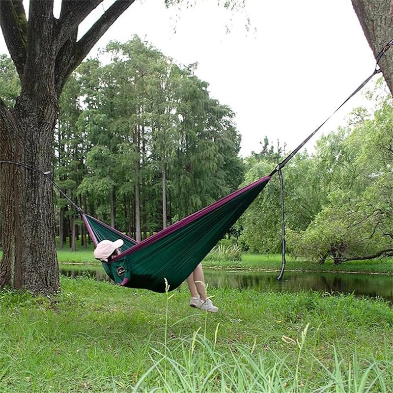 Kepeak Αιώρα Αλεξίπτωτο Μονή Compact Ultralight 230x90cm - Purple Green PG018SM - Image 2