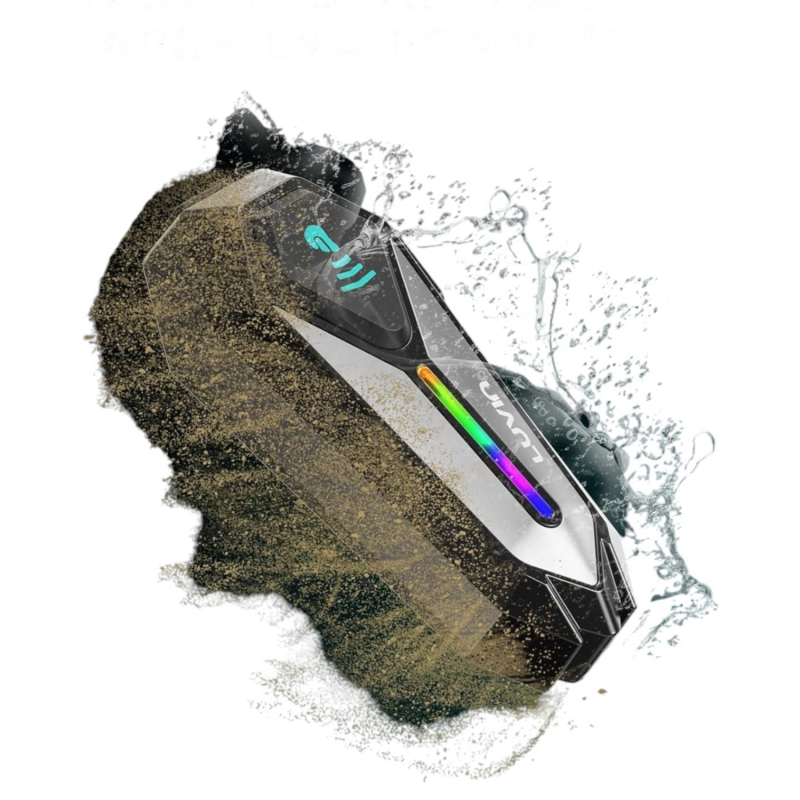 Luvin G8 Ενδοεπικοινωνία Μονή για Κράνος Μηχανής με Bluetooth 5.3 (2 χρήστες, απόσταση 300m) - Image 3