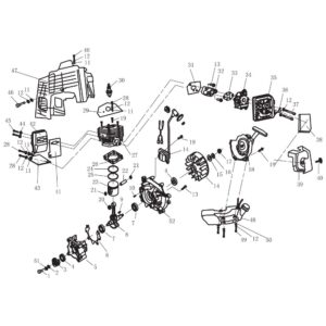 Ανταλλακτικό θαμνοκοπτικού 662R κινητήρα No. 21+22+23+24+25