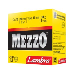 Lambro Mezzo Φυσίγγια cal12 70mm 30gr No9-10 25τμχ
