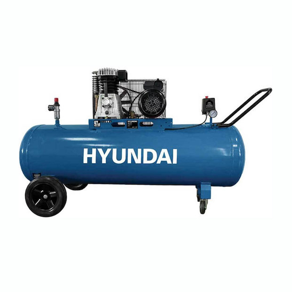 Hyundai H303L Αεροσυμπιεστής Τριφασικός με Ιμάντα 300L