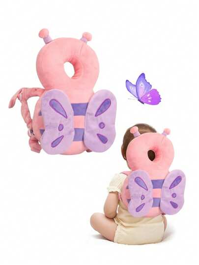 Giggles and Co. Προστατευτικό Μαξιλάρι Κεφαλιού Μωρού "Pink Butterfly" (5 έως 48 μηνών) - Image 2