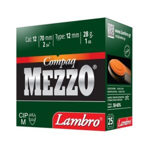 Lambro Mezzo Compaq Φυσίγγια cal12 70mm 28gr 25τμχ No9.5