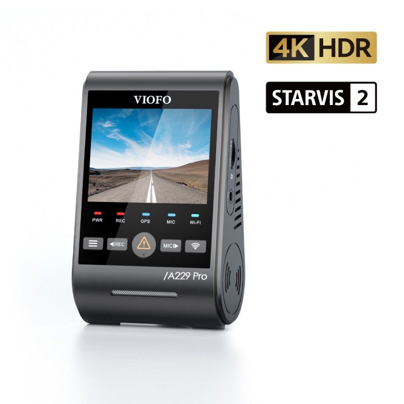 Viofo A229 Pro Κάμερα Dash Αυτοκινήτου DVR με Φωνητικές Εντολές (4K HDR/Sony Starvis 2/Φωνητική Εντολή/GPS/WiFi/LCD 2.4") - Image 3