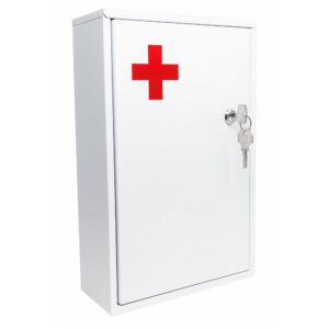 Φαρμακείο πρώτων βοηθειών τοίχου μεταλλικό με κλειδαριά Cresman 32x22x8cm