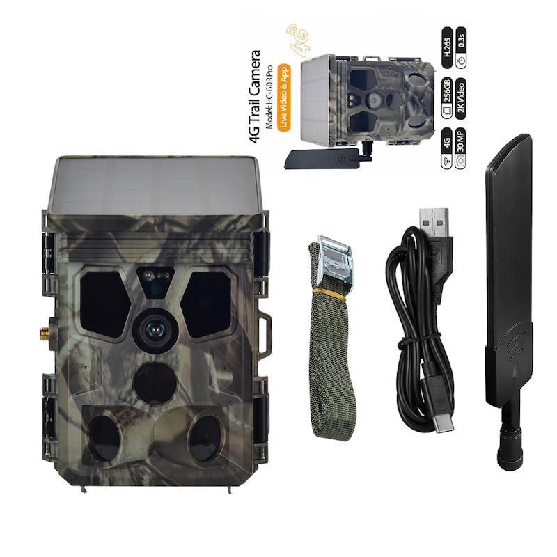 Suntek HC-603Pro Κάμερα Κυνηγιού 30MP/4G/2K/Live Video με Εφαρμογή/Ηλιακή Φόρτιση/IP65 - Image 3