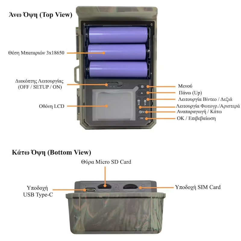 Suntek HC-603Pro Κάμερα Κυνηγιού 30MP/4G/2K/Live Video με Εφαρμογή/Ηλιακή Φόρτιση/IP65 - Image 2