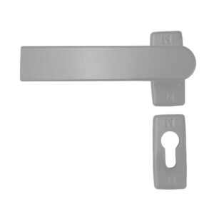 Πόμολο ελατηρίου Domus 6170s μεταλλικές ροζέτες μαύρο Skyline