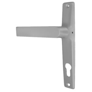 Πόμολο ελατηρίου Domus 6174s με πλάκα ασημί Skyline