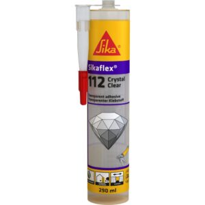 Σφραγιστικό φύσιγγα Sika sikaflex 112 crystal clear υπερδιάφανο 290ml 580965