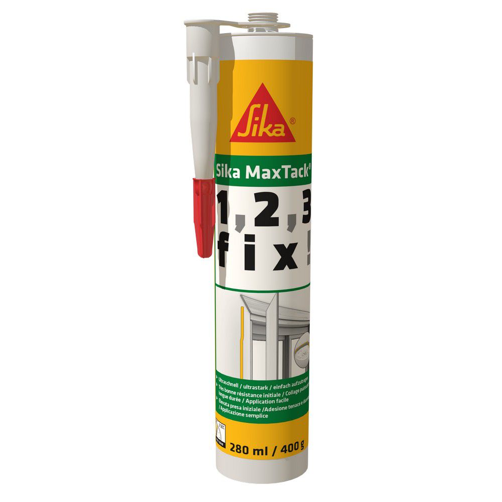 Μονταζόκολλα φύσιγγα Sika maxtack άσπρη 280ml 417913