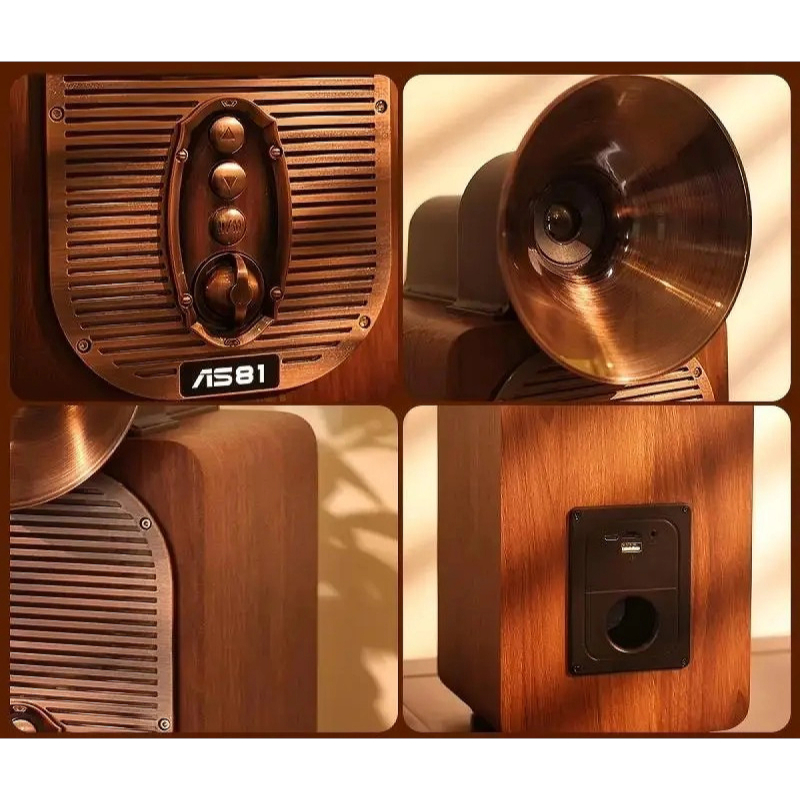 Old Street Audio Ασύρματο Ηχείο Retro Ξύλινο (30W/Μπαταρία 4000mAh/Bluetooth 5.4/USB/TF/FM Radiο/TWS) - Image 3