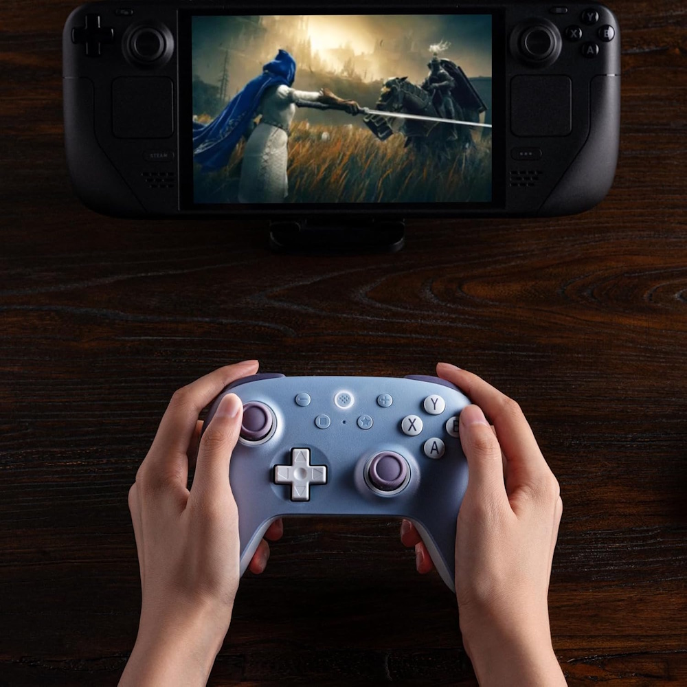 8BitDo Ultimate 2C Wireless Controller για Windows/Android (2.4Ghz/Bluetooth/Hall Effect Μοχλοί/Δόνηση Rumble) Blueberry - Image 3
