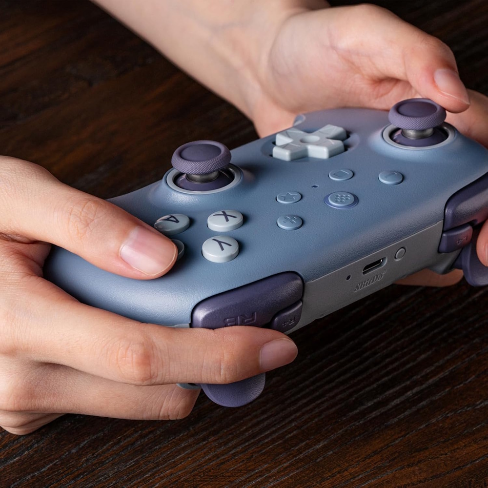 8BitDo Ultimate 2C Wireless Controller για Windows/Android (2.4Ghz/Bluetooth/Hall Effect Μοχλοί/Δόνηση Rumble) Blueberry - Image 2