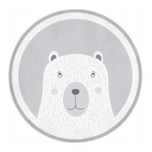 Giggles & Co. Στρογγυλό Βρεφικό Χαλί “Nordic Bear” – Μαλακό 3εκ. (Ø200 εκ.)