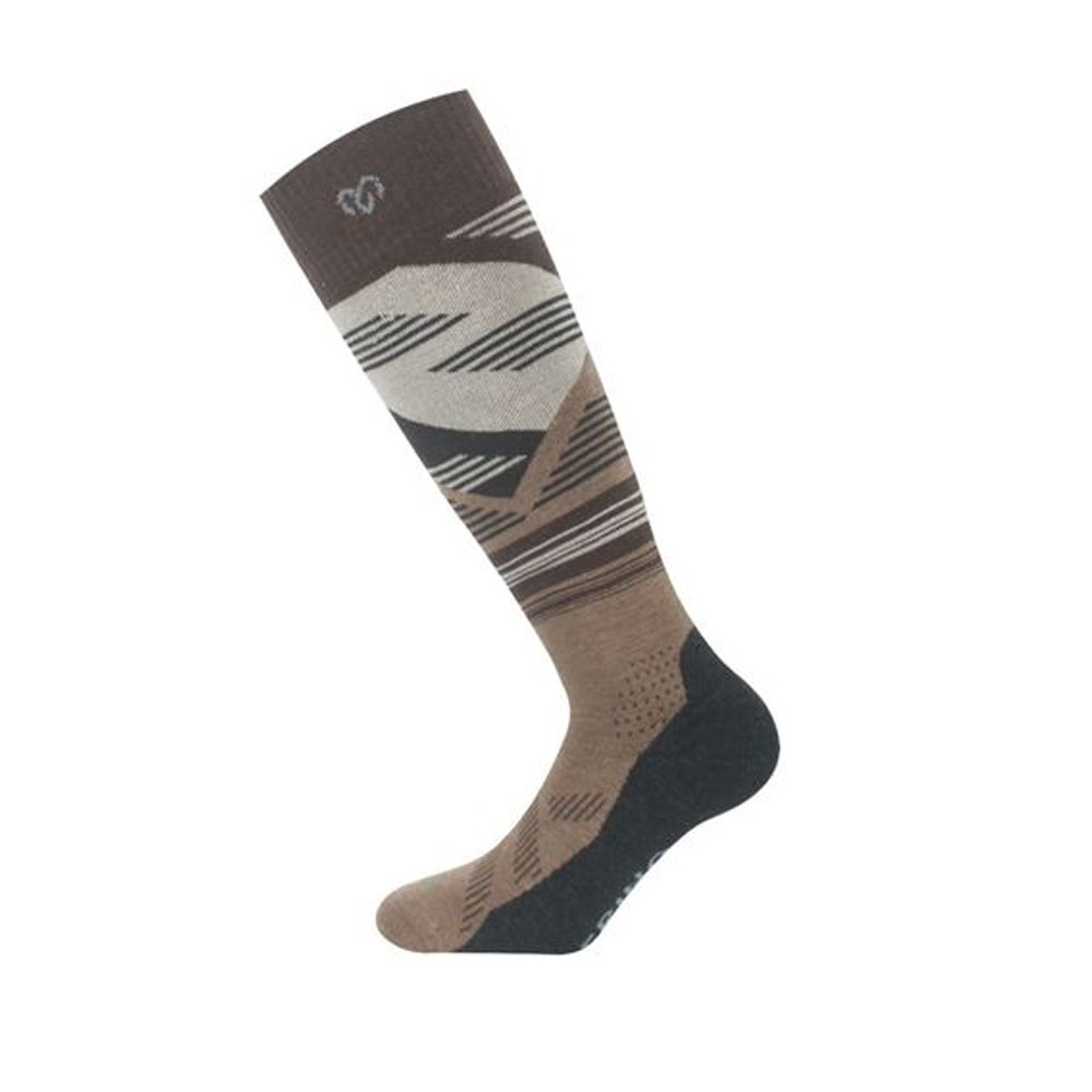 Lasting Merino SIW 720 Ισοθερμικές Κάλτσες Σκι Unisex Πράσινο-Μπέζ
