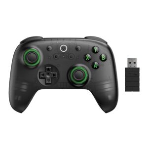 8BitDo Ultimate 2C Wireless Controller για Windows/Android (2.4Ghz/Bluetooth/Hall Effect Μοχλοί/Δόνηση Rumble) Transparent Black