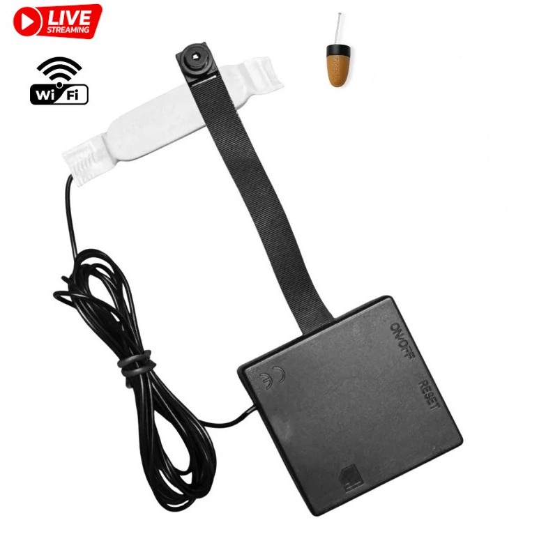 Smartcheater Live Κάμερα Κουμπί με Spy Ακουστικό Ψείρα (Κρυφή Επικοινωνία και Live Video)