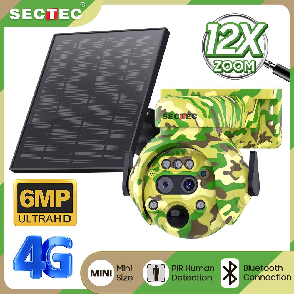 Sectec ST-515 Διπλη Κάμερα Κυνηγιού 4G με 12x Ζουμ, Bluetooth και Πάνελ 3W (6MP/Bluetooth/5200mAh) - Image 2