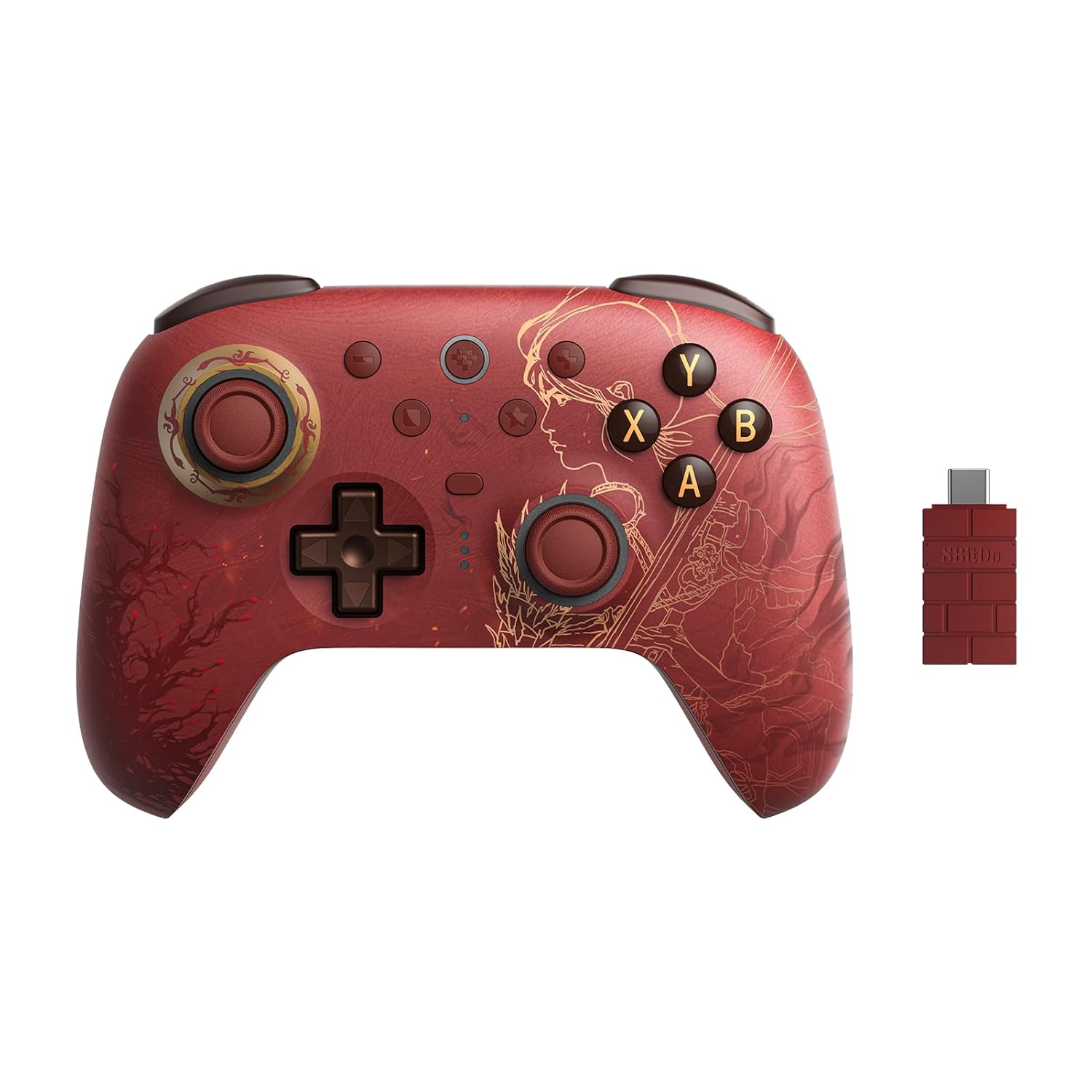8BitDo Ultimate 2 WUCHANG Fallen Feathers (Windows/Android) Wireless 2.4GHZ/Bluetooth (TMR Joysticks/Hall & Tactile Triggers/1000Hz) - Image 6