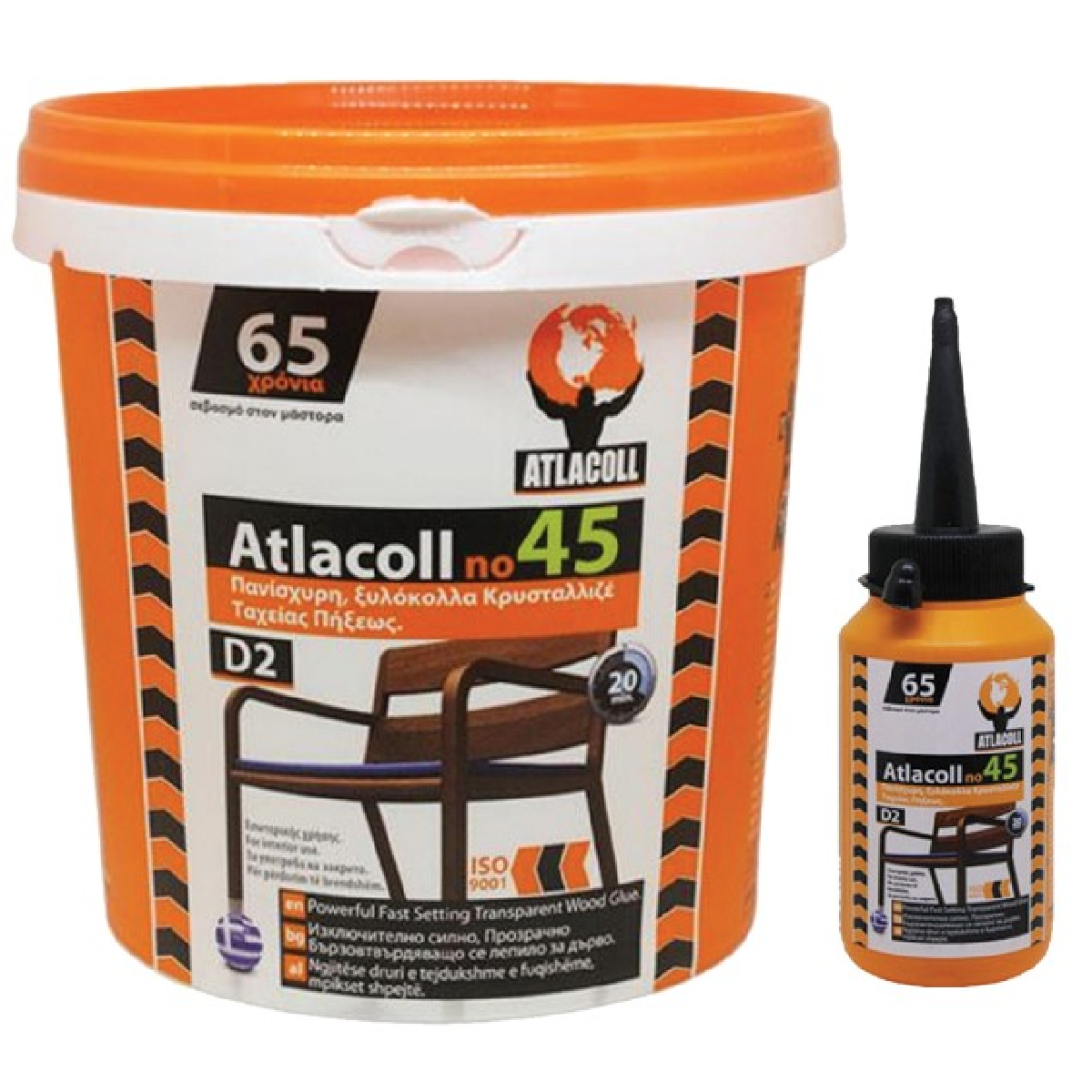 ATLACOLL Κόλλα κρυσταλλιζέ μπιμπερό Νο.45 750gr