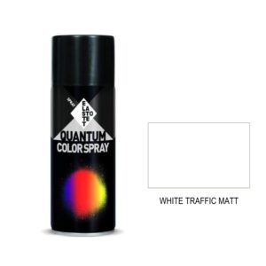 Σπρέι άσπρο ματ "white traffic matt" Quantum RAL 9016 - 400ml