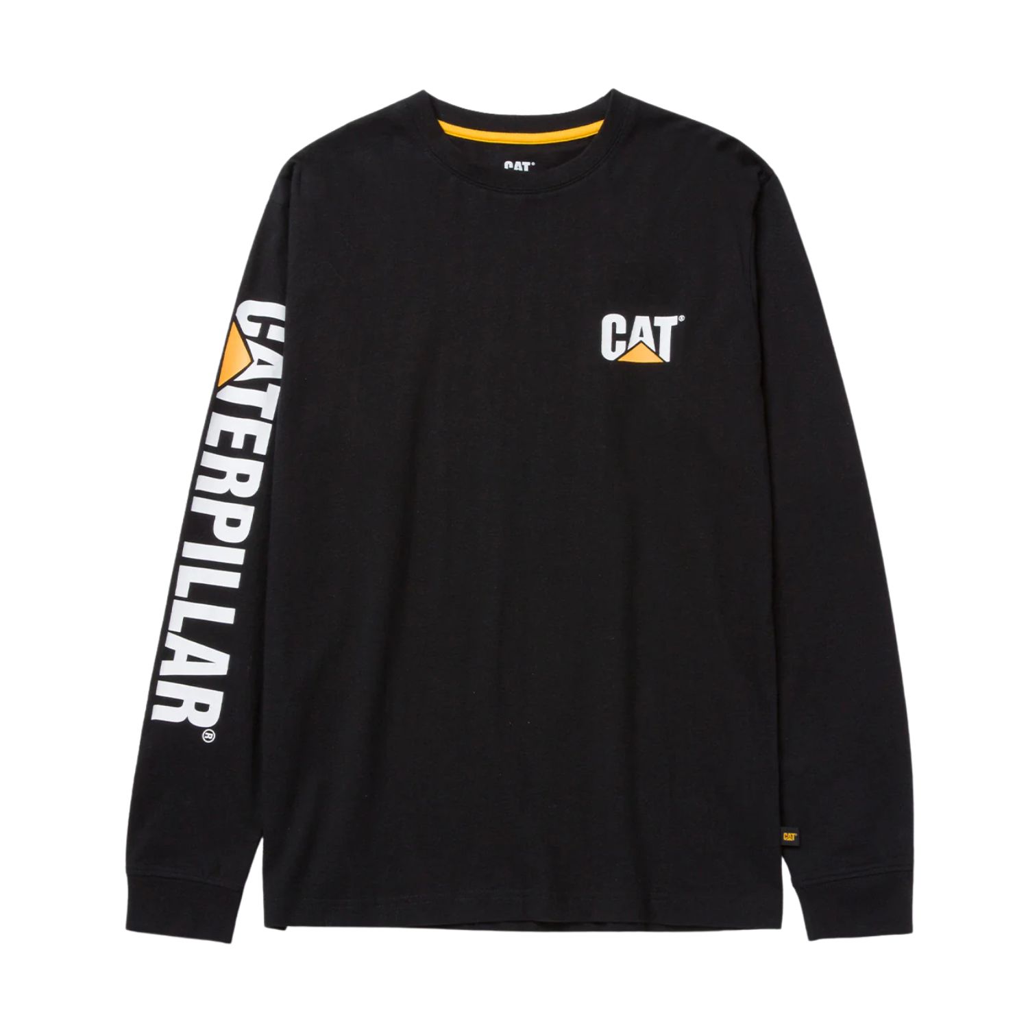 CAT Μπλουζάκι μακρυμάνικο trademark tee μαύρο 2XL 1510034-016