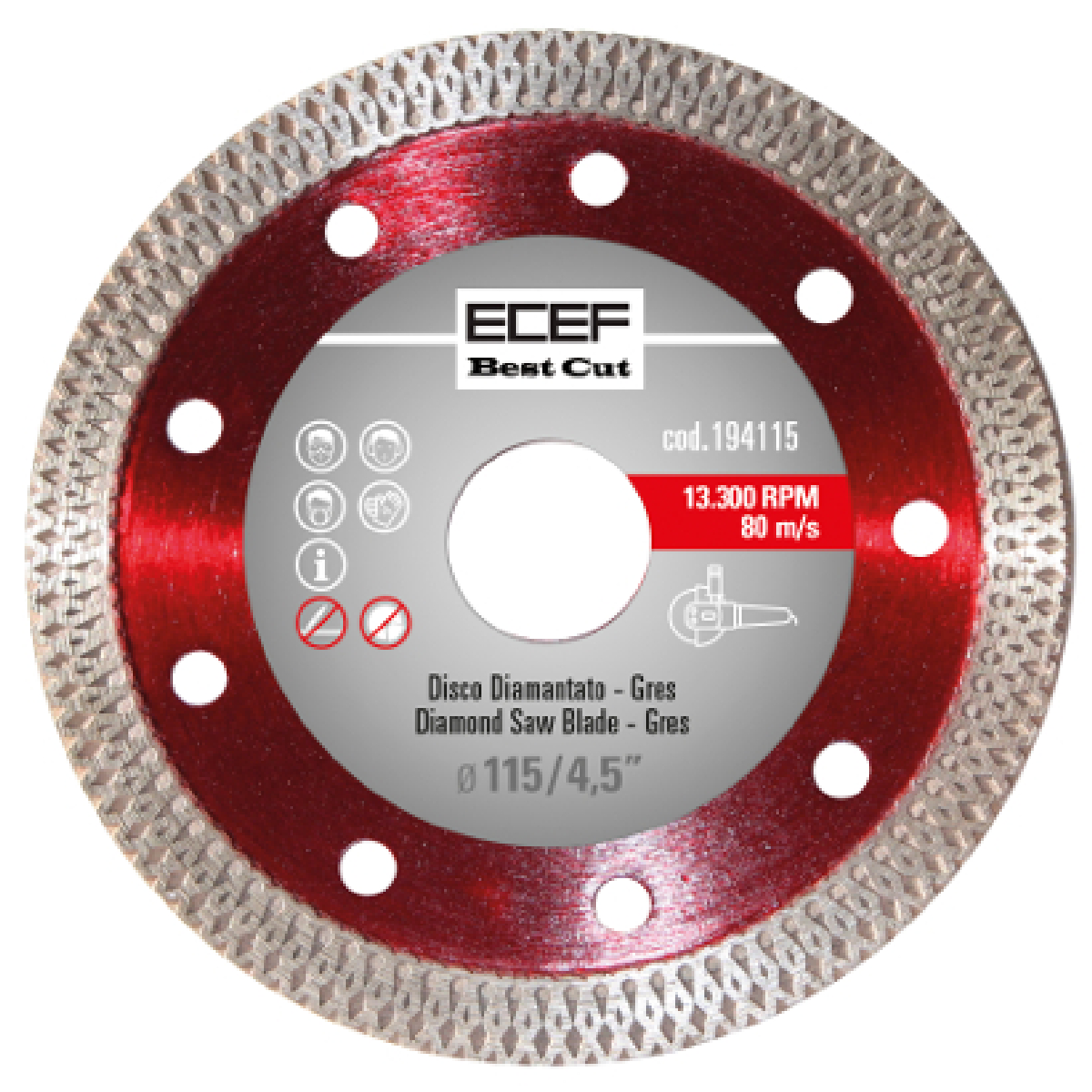 Δίσκος διαμαντέ Turbo Super Thin (Gres) Pro 115mm 194115