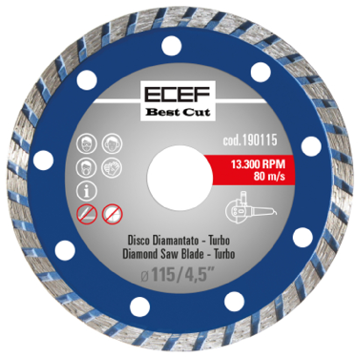 Δίσκος διαμαντέ Turbo Standard 115mm 190115