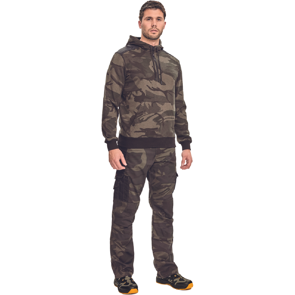 ΜΠΛΟΥΖΑ ΦΟΥΤΕΡ ΜΕ ΚΟΥΚΟΥΛΑ-HOODIE CRAMBE ΚΑΜΟΥΦΛΑΖ 65%poly-35%cott, 340 g/m² M - Image 2