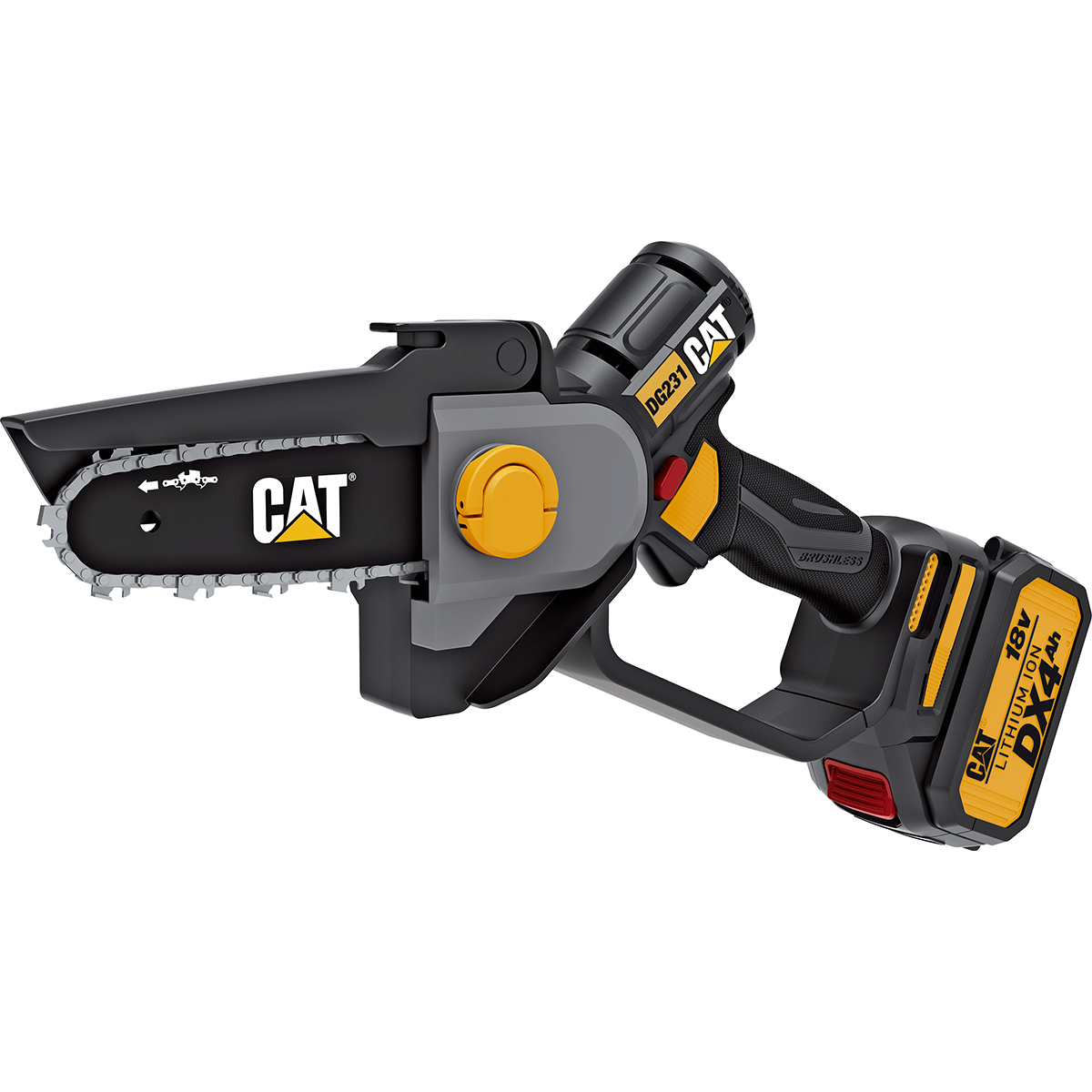CAT Set Αλυσοπρίονο κλαδευτικό μπαταρίας Li-Ion 18V 4Ah DG231 - Image 2