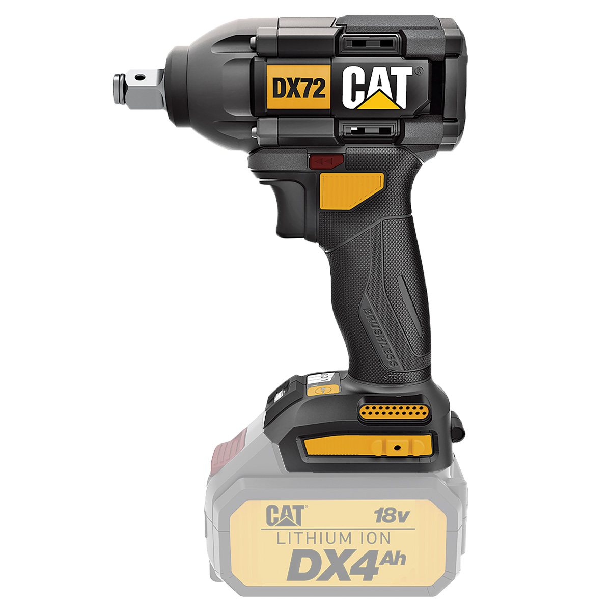 CAT Solo Μπουλονόκλειδο Li-ion 18V με υποδοχή 1/2" DX72B