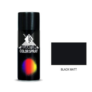 Σπρέι μαύρο ματ "black matt" Quantum RAL 9005 - 400ml