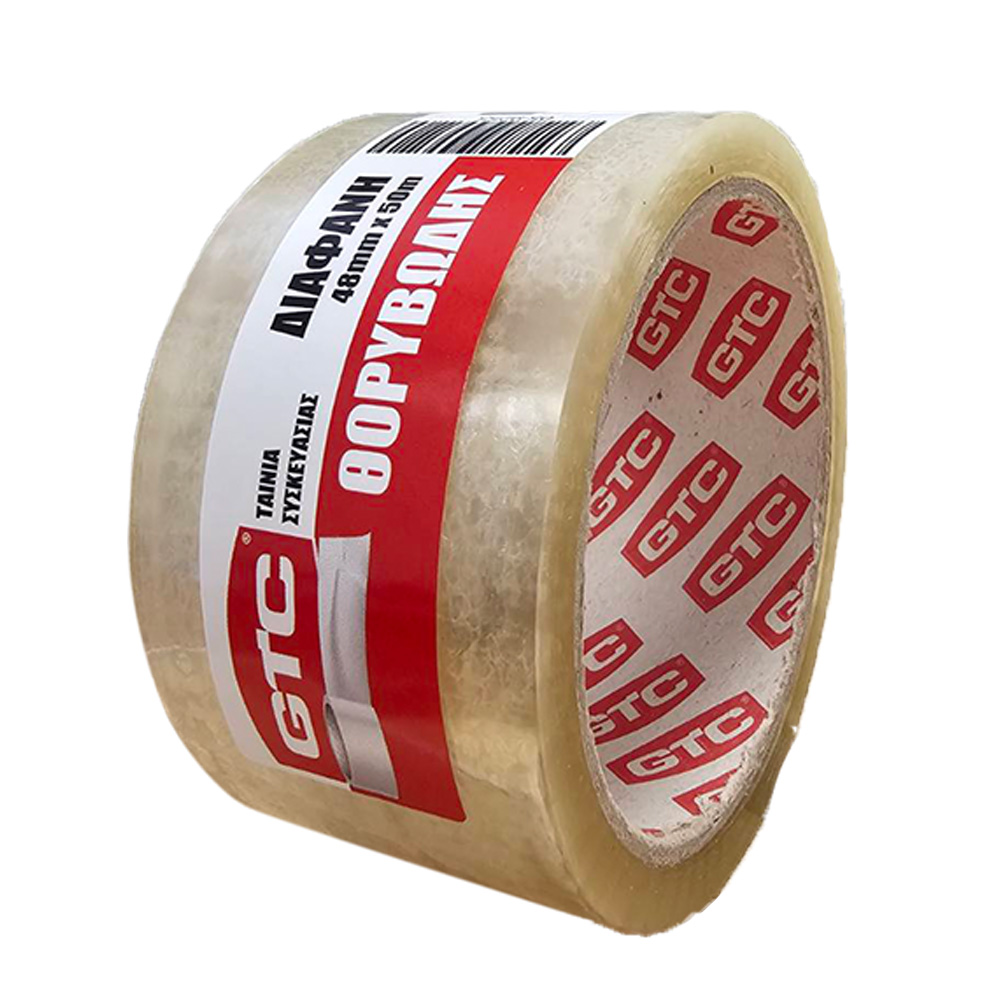GTC Ταινία συσκευασίας θορυβώδης διάφανη 48mm*50m - Image 2