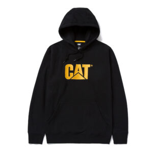 CAT Μπλούζα φούτερ με κουκούλα trademark μαύρη 2XL W10646