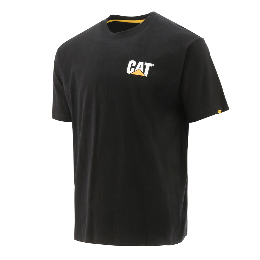 CAT Μπλουζάκι κοντομάνικο μαύρο trademark tee L W05324-016 - Image 2