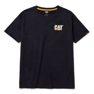 CAT Μπλουζάκι κοντομάνικο μαύρο trademark tee 2XL W05324