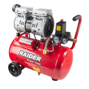 RAIDER Αεροσυμπιεστής 24L αθόρυβος RD-AC07 0,75kW 089405