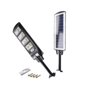 MAKALON Φωτιστικό δρόμου ηλιακό led στεγανό με τηλεχειριστήριο 5000lm 6500K 729921