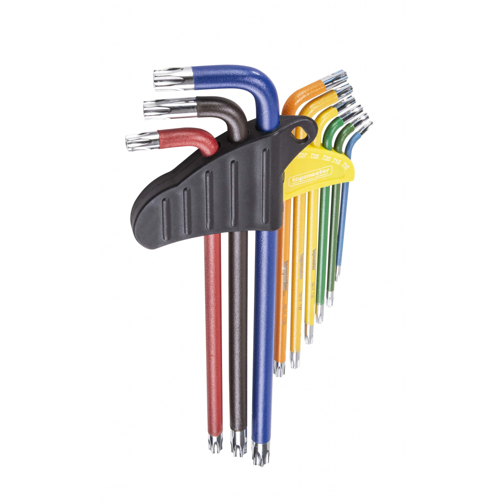 TOP MASTER Torx σετ 9τεμ CR-V πλαστική θήκη μεγάλο μέγεθος πολύχρωμα 390174 - Image 2