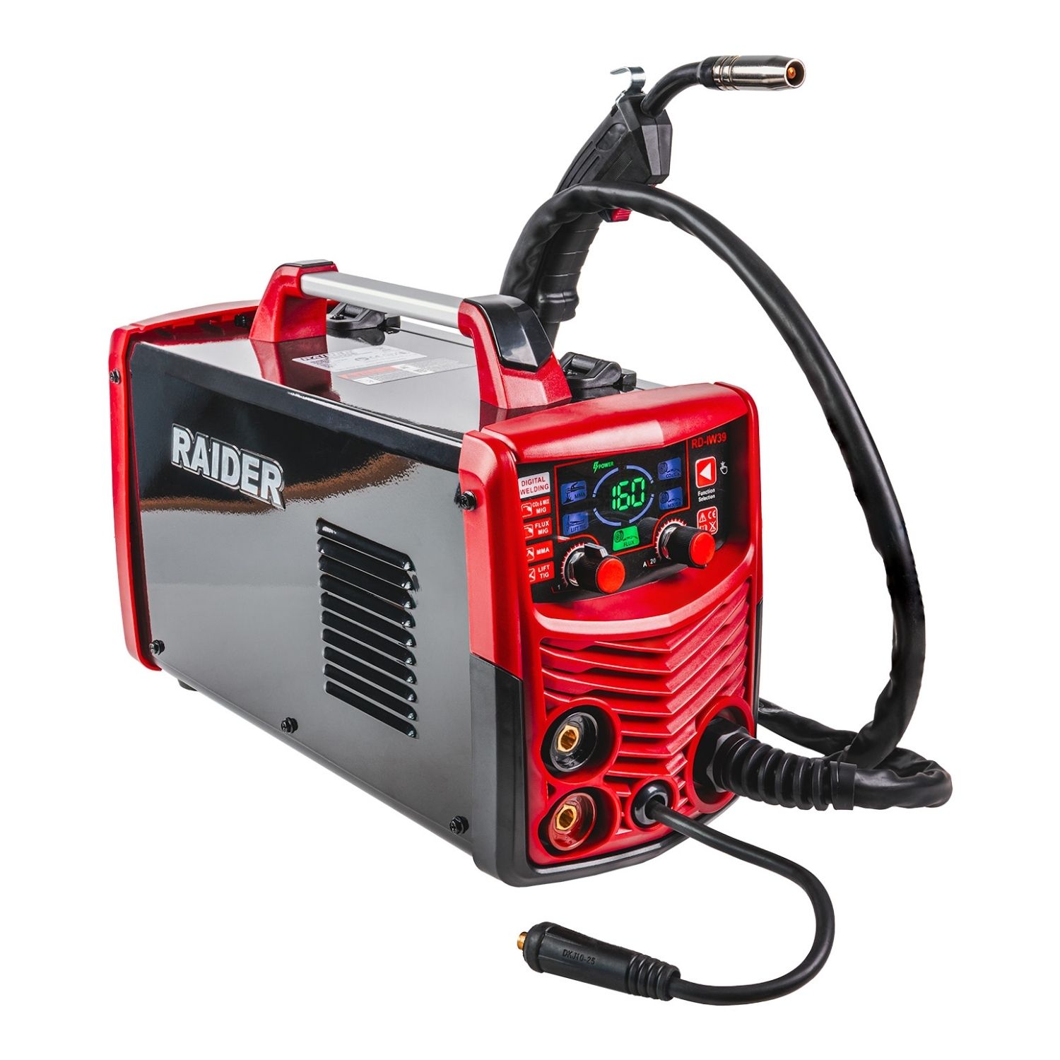 RAIDER Ηλεκτροσυγκόλληση inverter MIG/MAG&TIG&MMA RD-IW39 160A 077239 - Image 2
