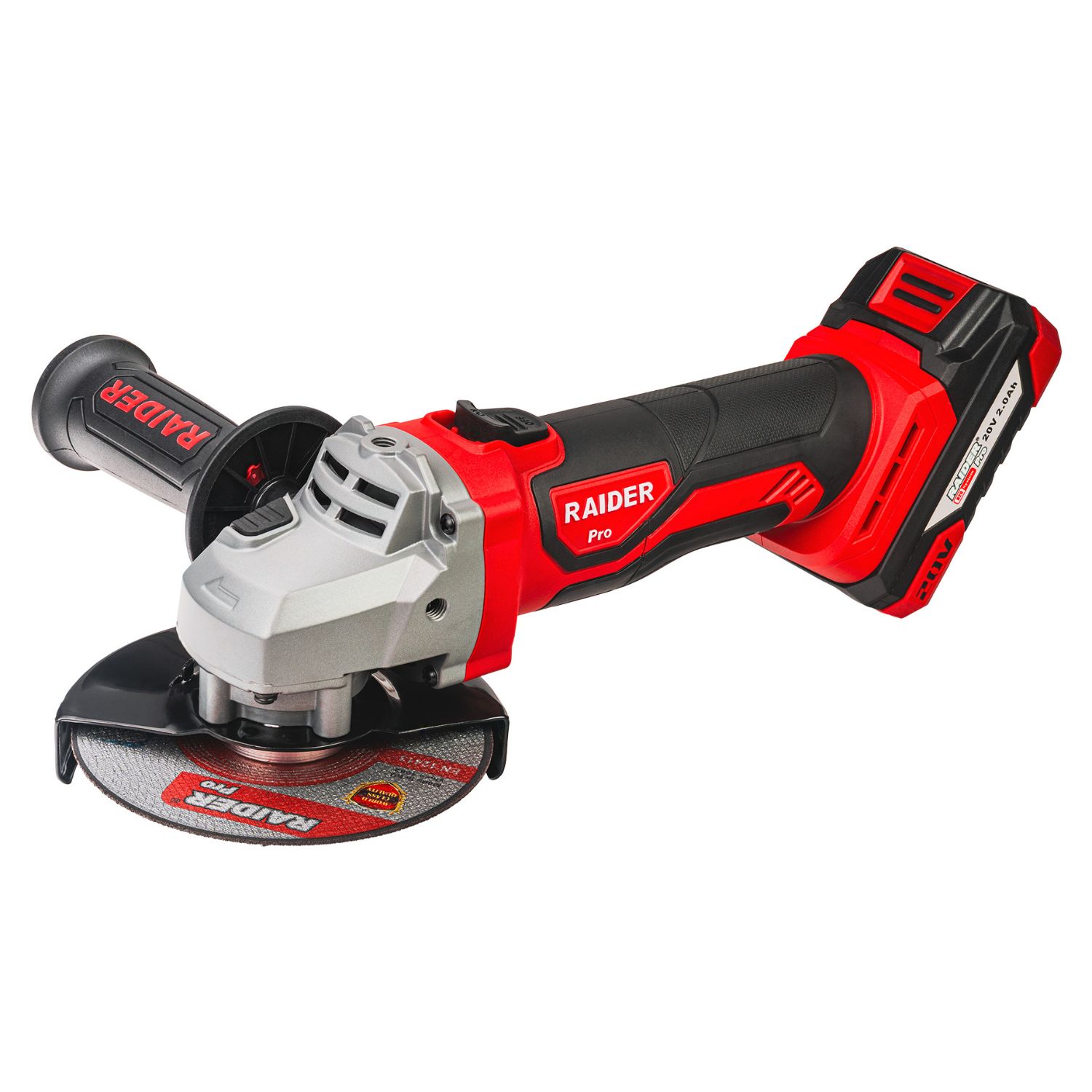 RAIDER R20 Σετ Γωνιακός τροχός,δραπανοκατσάβιδο & μπουλονόκλειδο 2x2Ah RDP-PBCDI20&SPAG20&PBIW20 030255 - Image 2