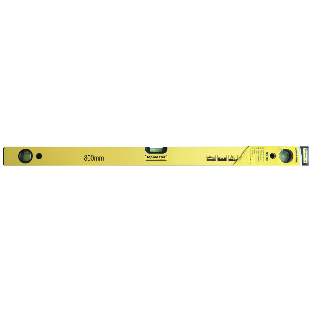 TOP MASTER Αλφάδι αλουμινίου 80cm με 3 μάτια 270803